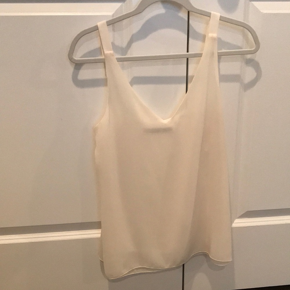 Zara silk cami- never worn, cream color